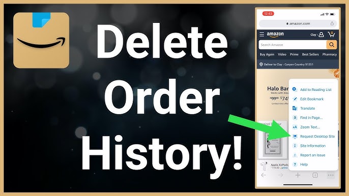 How to Clear Amazon Order History